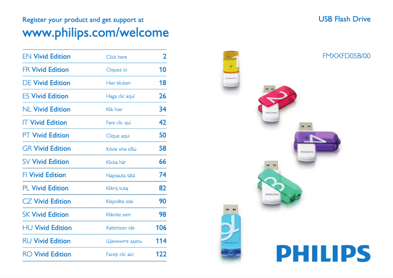 Page n°1 - Manuel utilisateur Philips FM02FD05B