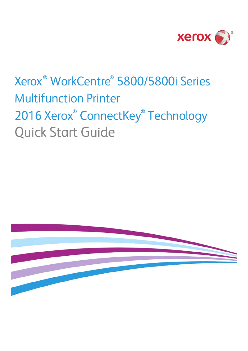 Page n°1 - Guide de démarrage rapide Xerox WorkCentre 5890i