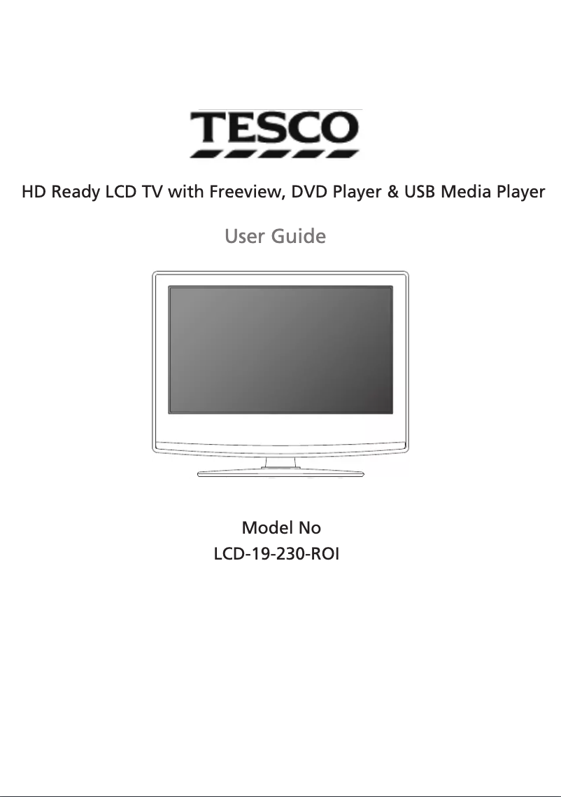 Página 1 del manual Manual de usuario Tesco LCD19-230-ROI