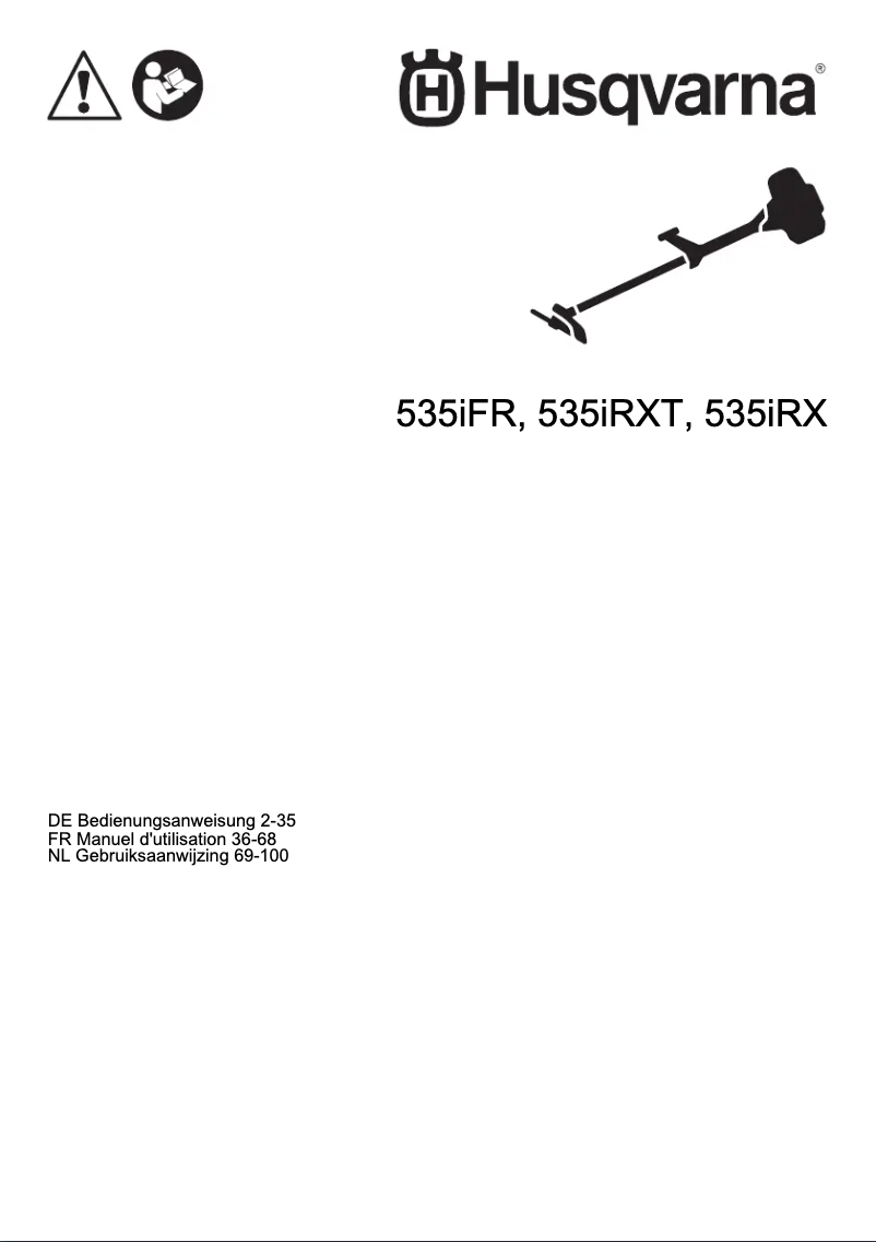 Page n°1 - Manuel utilisateur Husqvarna 535iFR