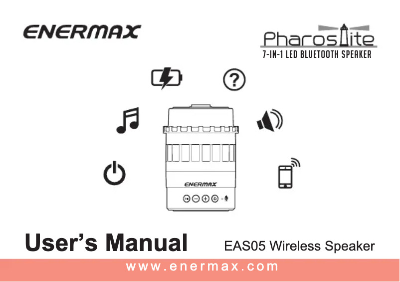 Page n°1 - Manuel utilisateur Enermax Pharoslite EAS05