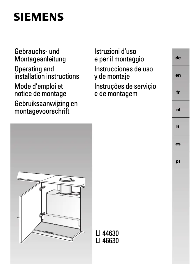 Image de la première page du manuel de l'appareil LI44631