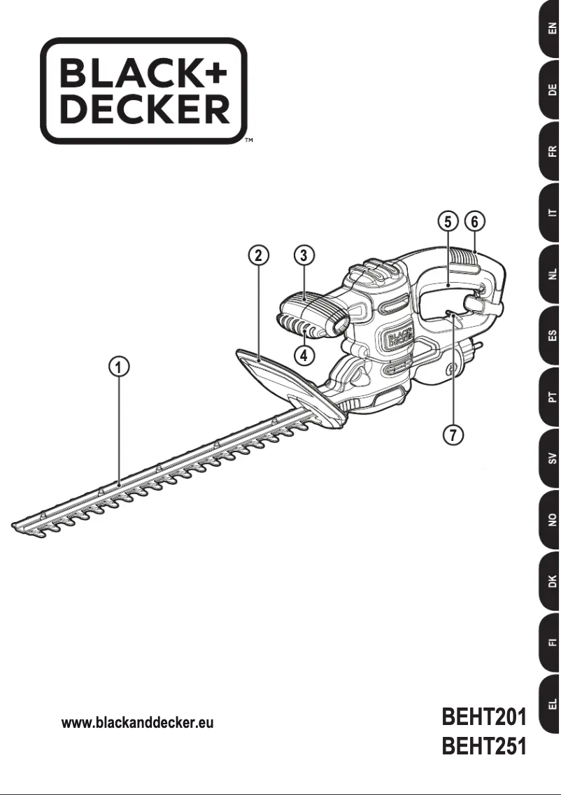 Page n°1 - Manuel utilisateur Black & Decker BEHT201