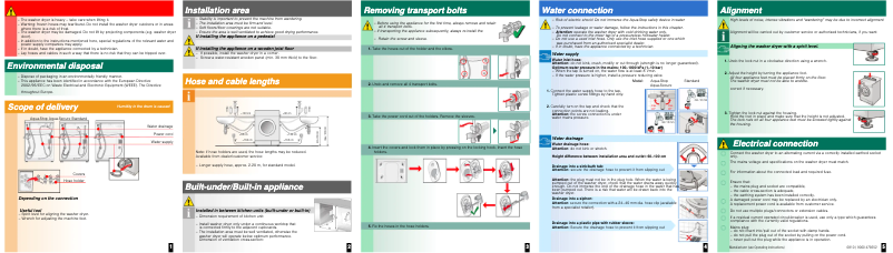 Page n°1 - Manuel utilisateur Bosch WVH 28420