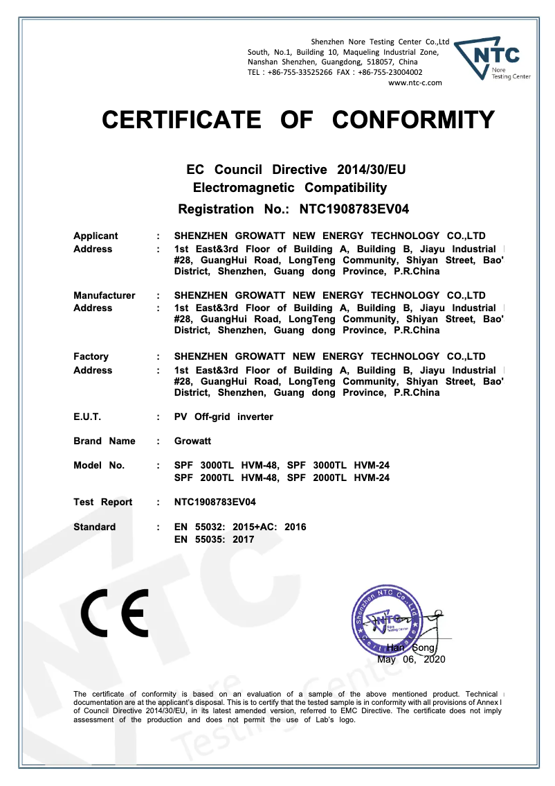 Imagen de la primera página del manual del dispositivo 5KVA Off-Grid Solar