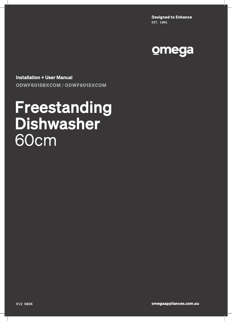 Page n°1 - Manuel utilisateur Omega ODWF6015BXCOM