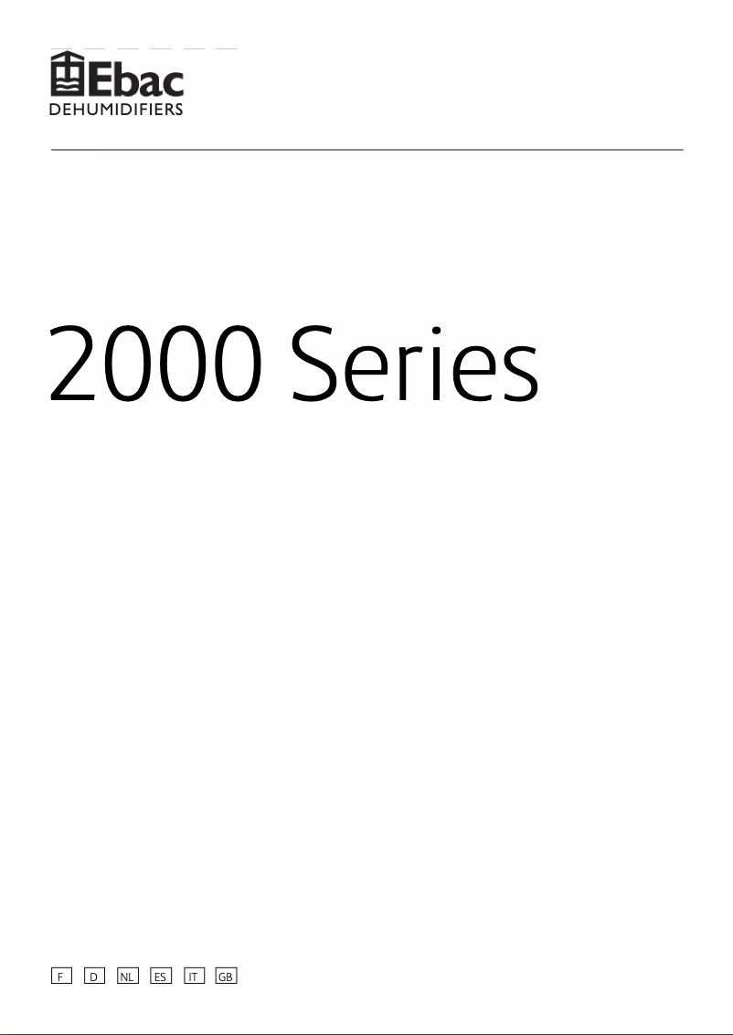 Page 1 de la notice Manuel utilisateur Ebac 2650e