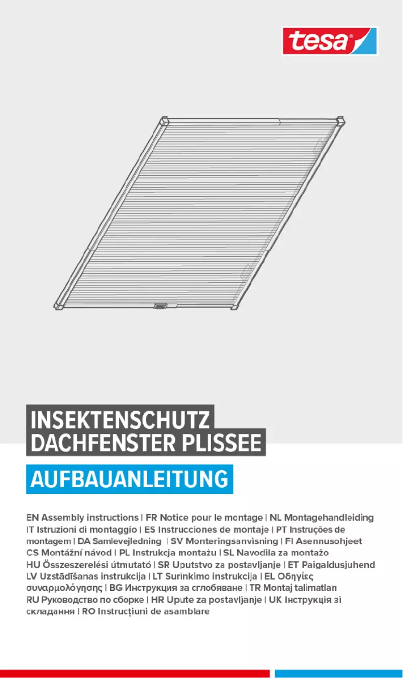 Page n°1 - Manuel utilisateur TESA Insect Stop