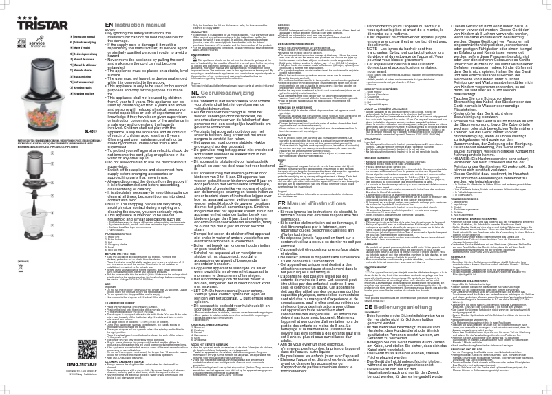 Página 1 del manual Manual de usuario TriStar 417930