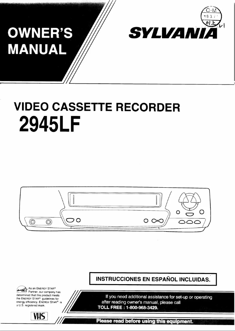 Image de la première page du manuel de l'appareil 2945LF