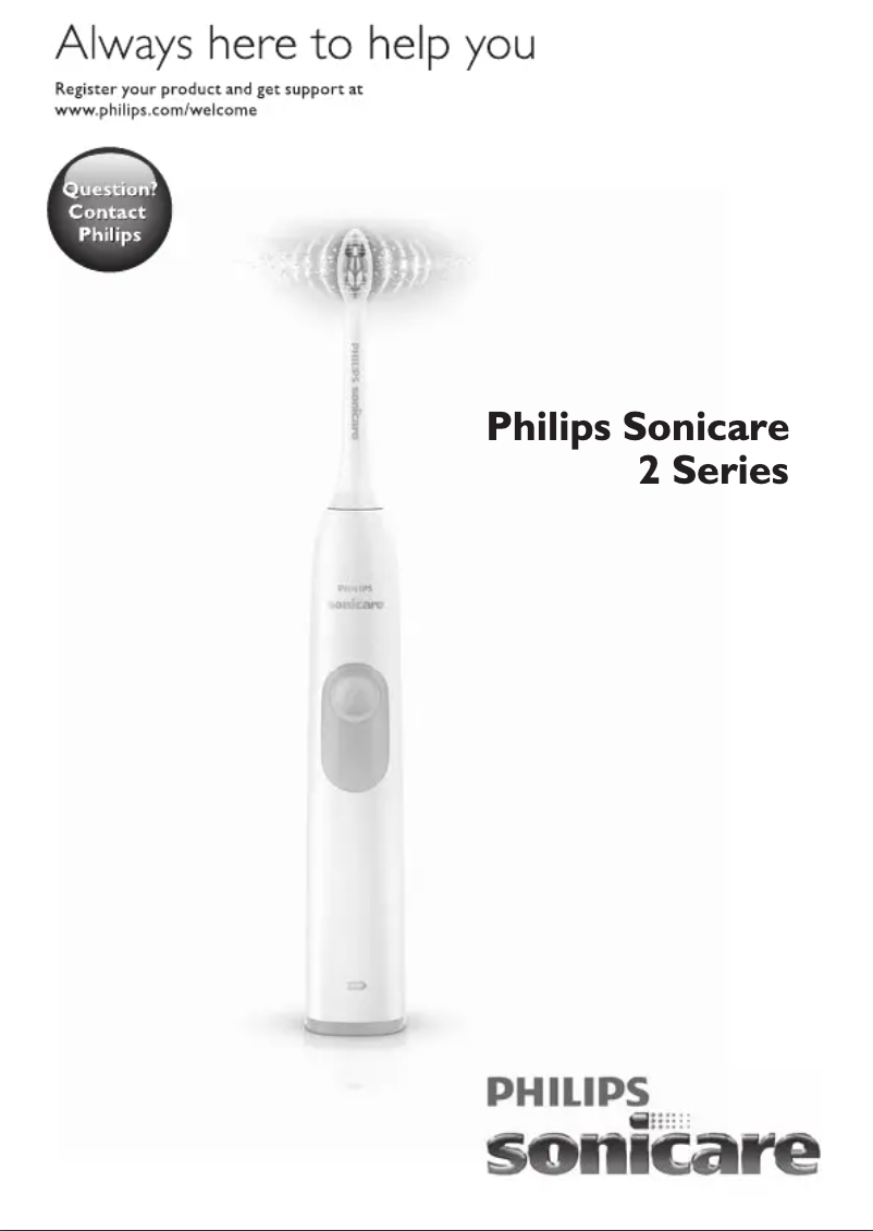 Página 1 del manual Manual de usuario Philips Sonicare 2 Series gum health HX6251