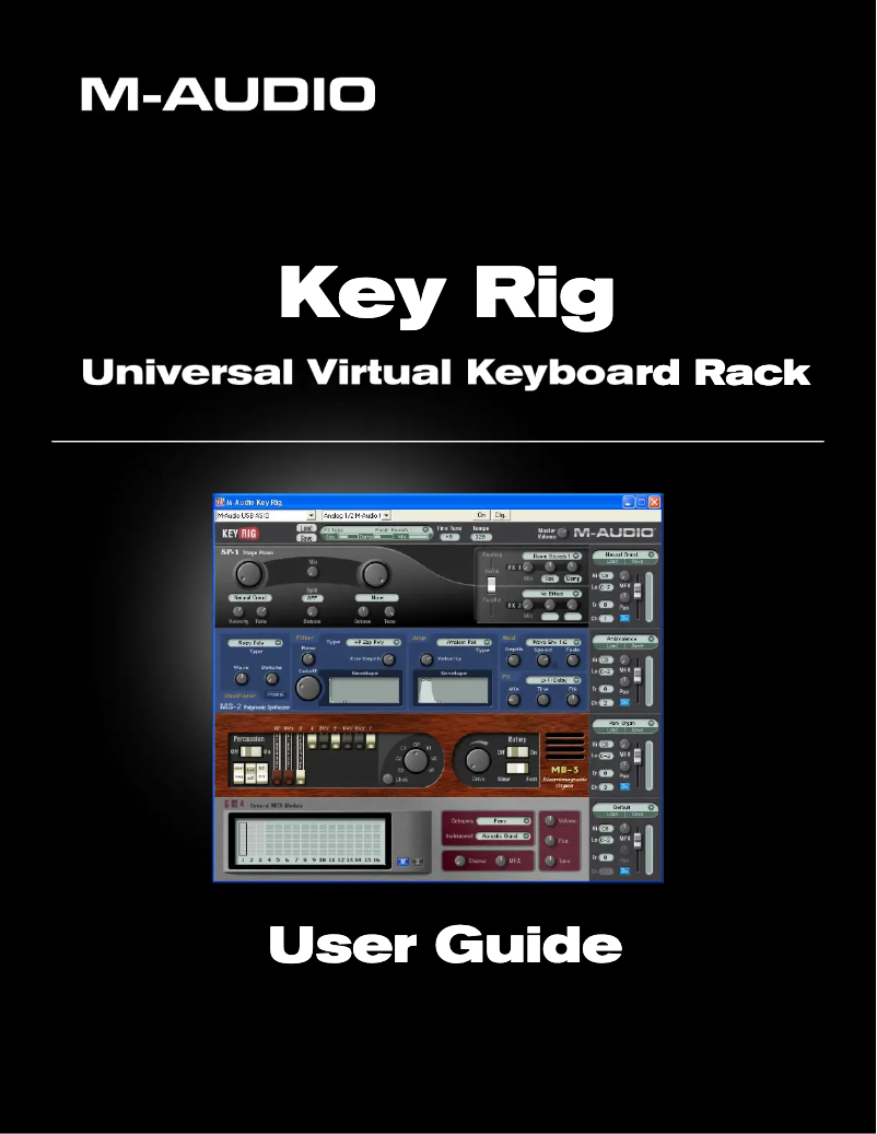 Page 1 de la notice Manuel utilisateur M-Audio Key Rig