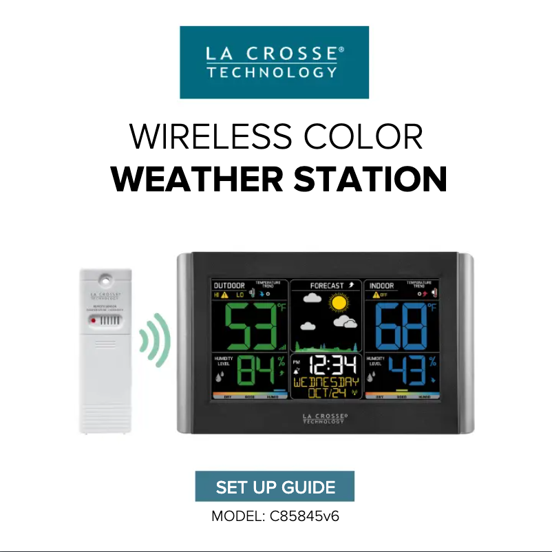 Image de la première page du manuel de l'appareil C85845v6