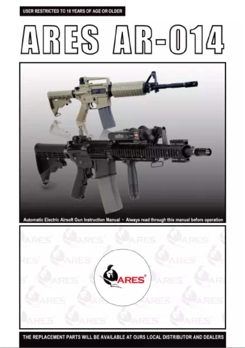 Page n°1 - Manuel utilisateur Ares AR-014