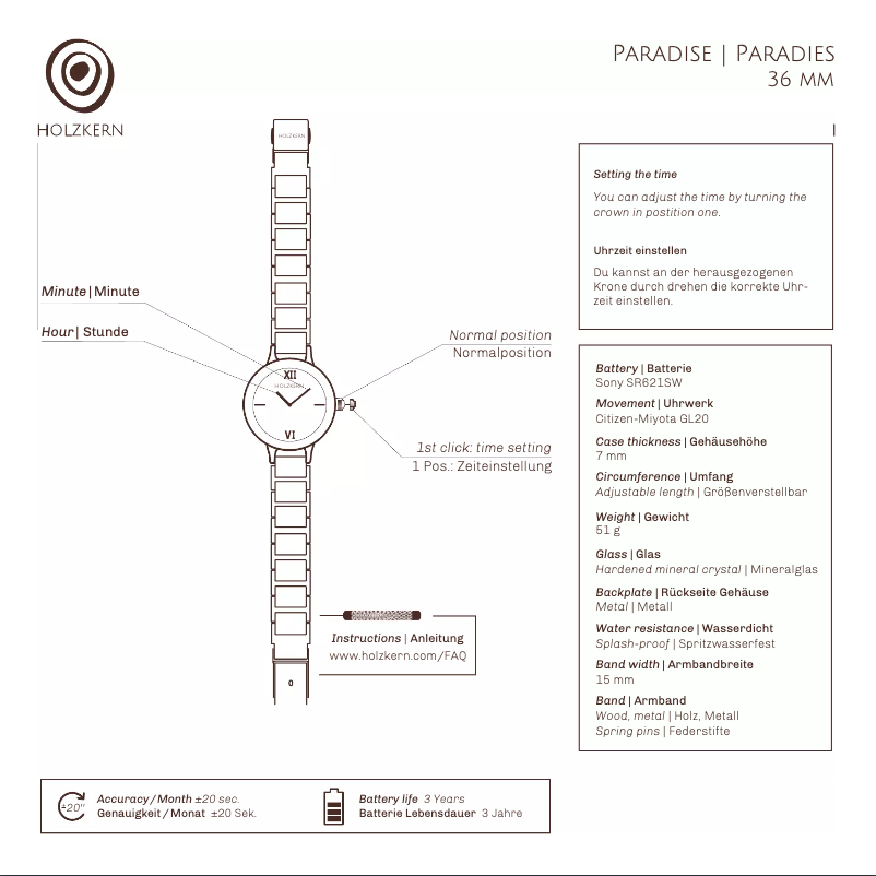 Image de la première page du manuel de l'appareil Lucia