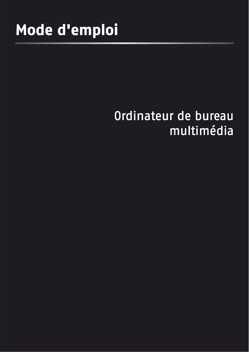 Image de la première page du manuel de l'appareil Elite Power i5-3330