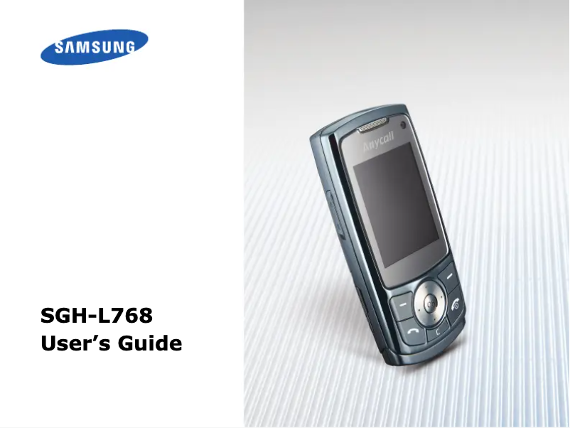 Página 1 del manual Manual de usuario Samsung SGH-L768