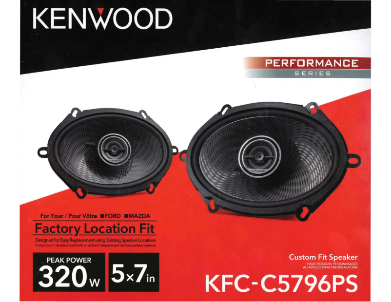 Image de la première page du manuel de l'appareil KFC-C5796PS