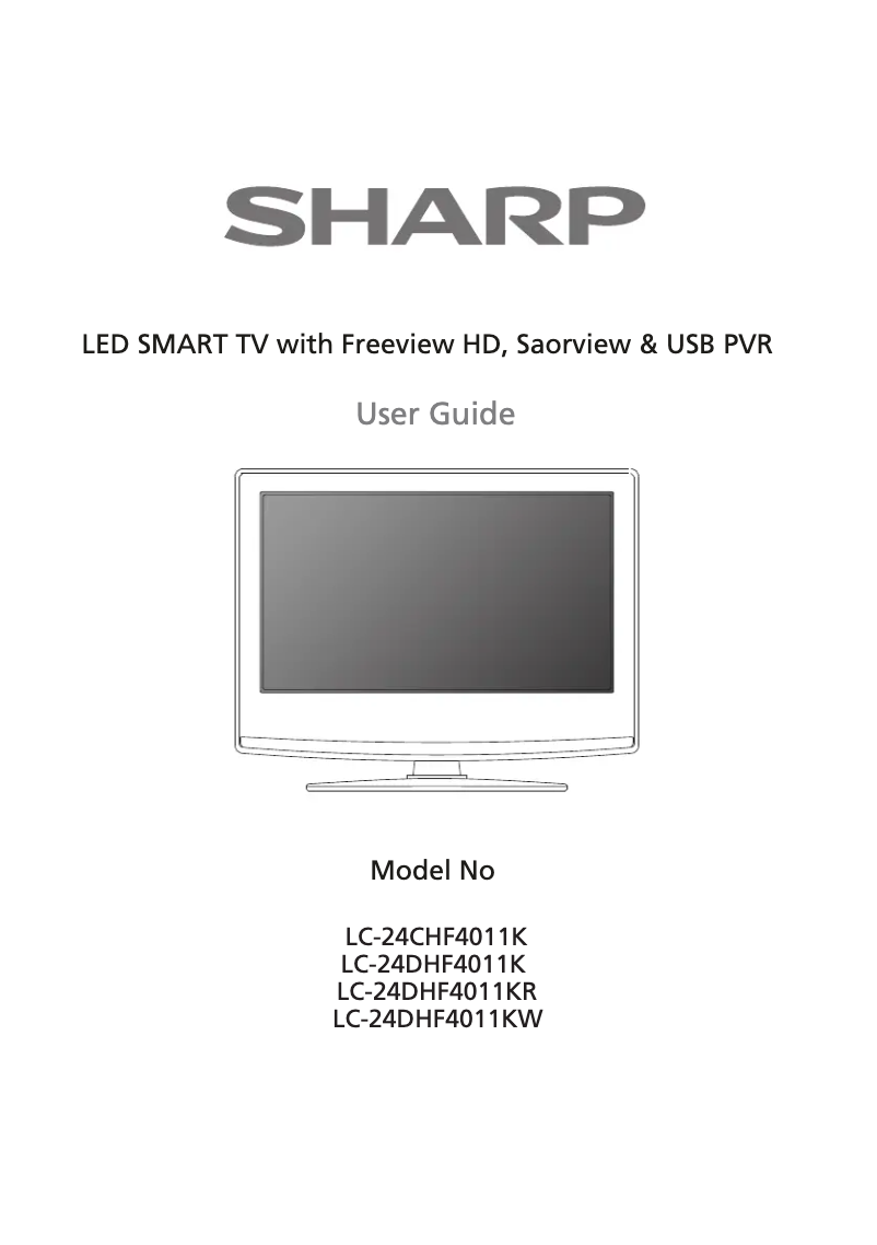 Page n°1 - Manuel utilisateur Sharp LC-24CHF4011K