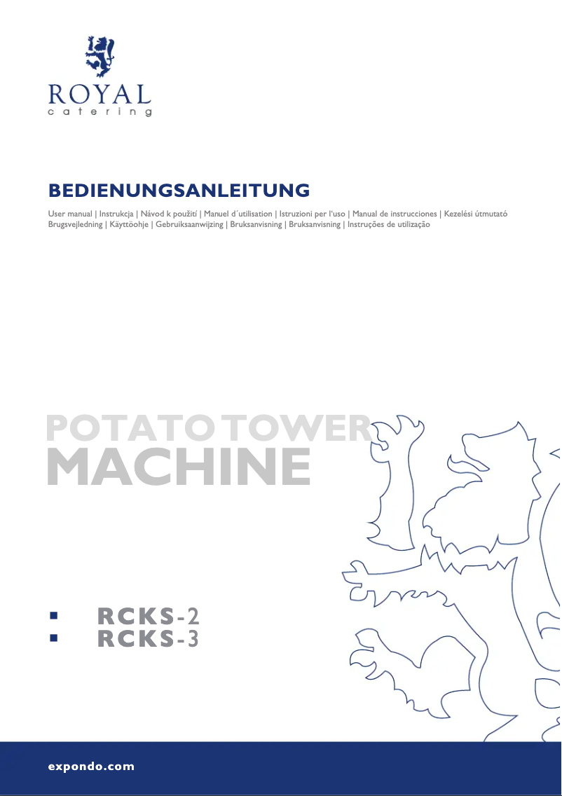 Page 1 de la notice Manuel utilisateur Royal Catering RCKS-3