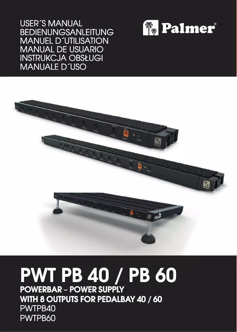 Page 1 de la notice Manuel utilisateur Palmer PWT PB 60