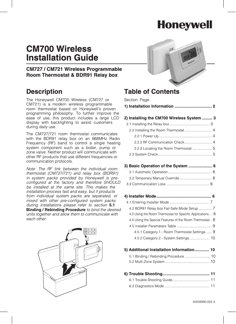 Image de la première page du manuel de l'appareil CM727