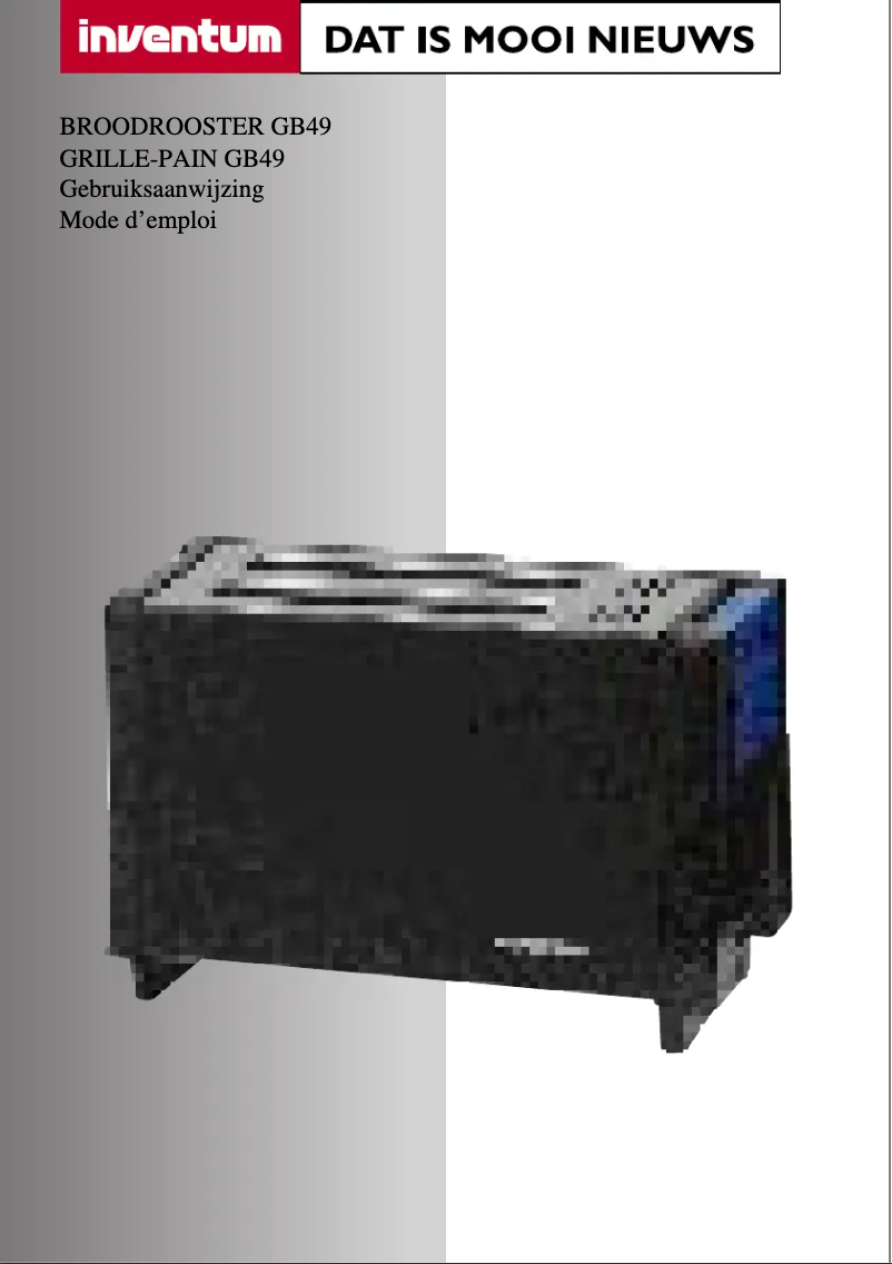 Page 1 of the manual User Manual Inventum GB49