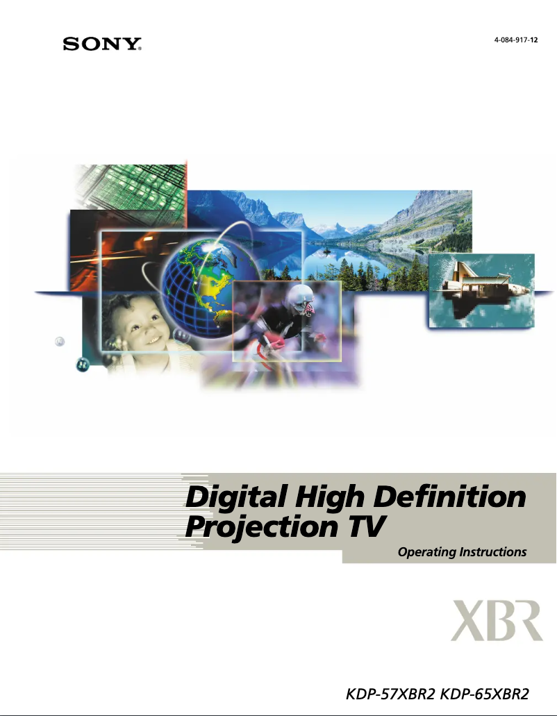 Page 1 de la notice Manuel utilisateur Sony KDP-57XBR2