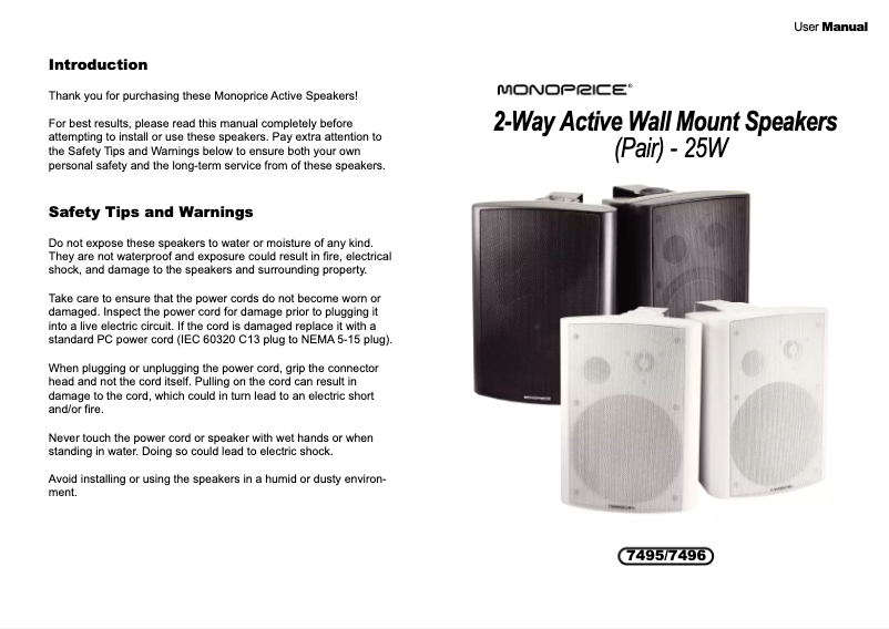 Imagen de la primera página del manual del dispositivo 7495