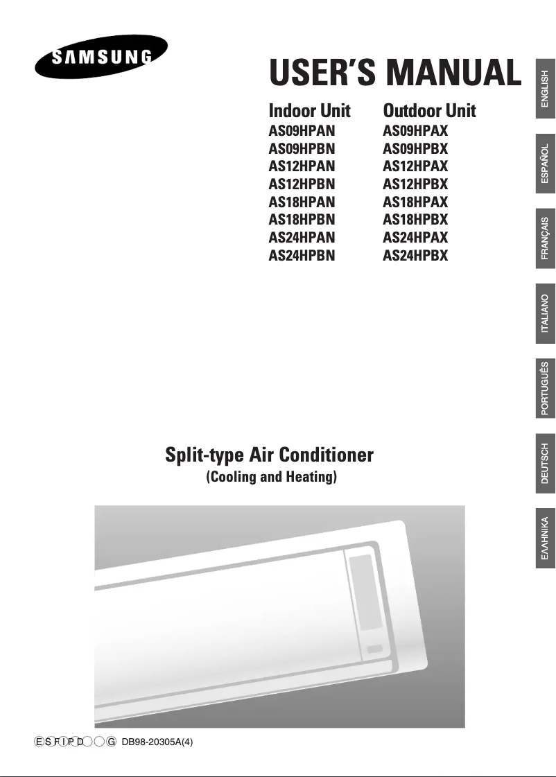 Imagen de la primera página del manual del dispositivo AS12HPBN/MOC