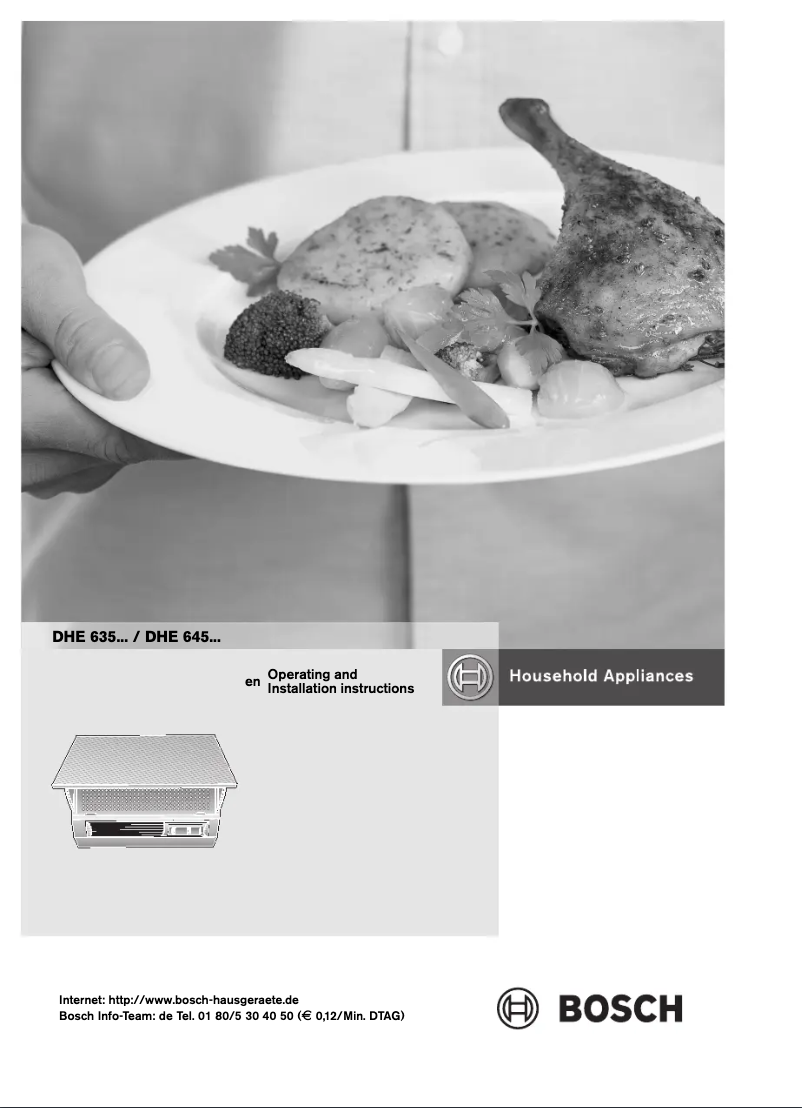 Page 1 de la notice Mode d'emploi Bosch DHE645M