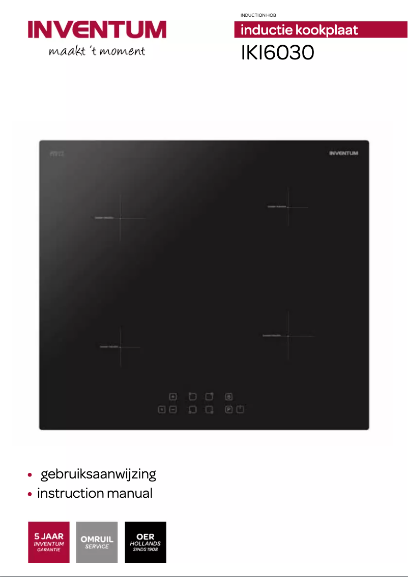 Page n°1 - Manuel utilisateur Inventum IKI 6030