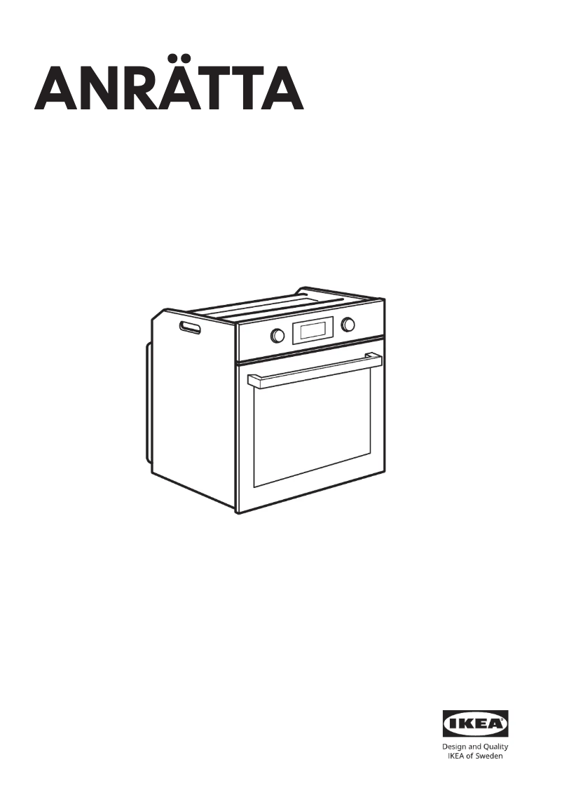 Image de la première page du manuel de l'appareil ANRÄTTA 705.082.36