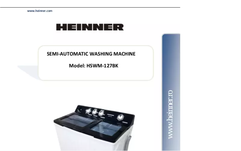 Page 1 de la notice Manuel utilisateur Heinner HSWM-127BK