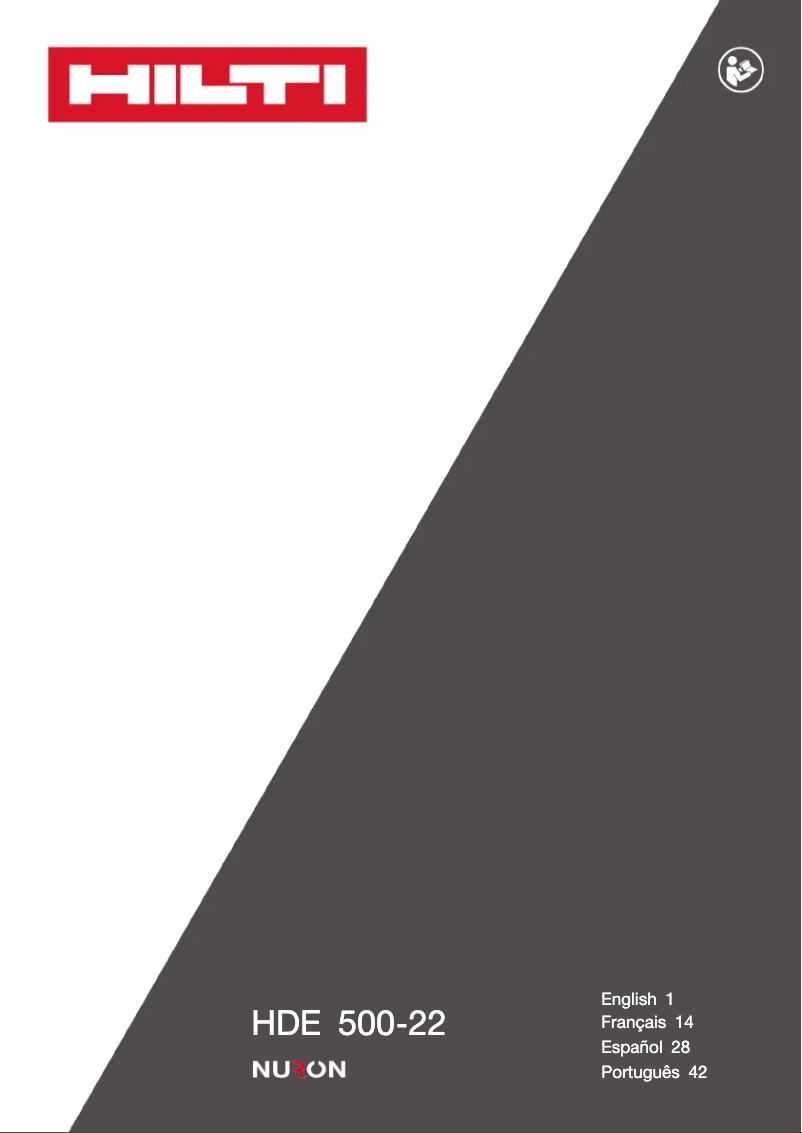 Image de la première page du manuel de l'appareil HDE 500-22