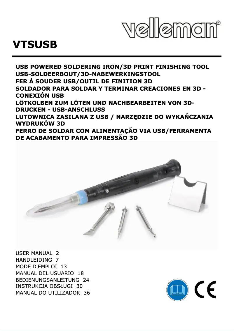 Image de la première page du manuel de l'appareil VTSUSB