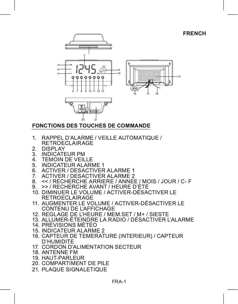 Image de la première page du manuel de l'appareil CR-718