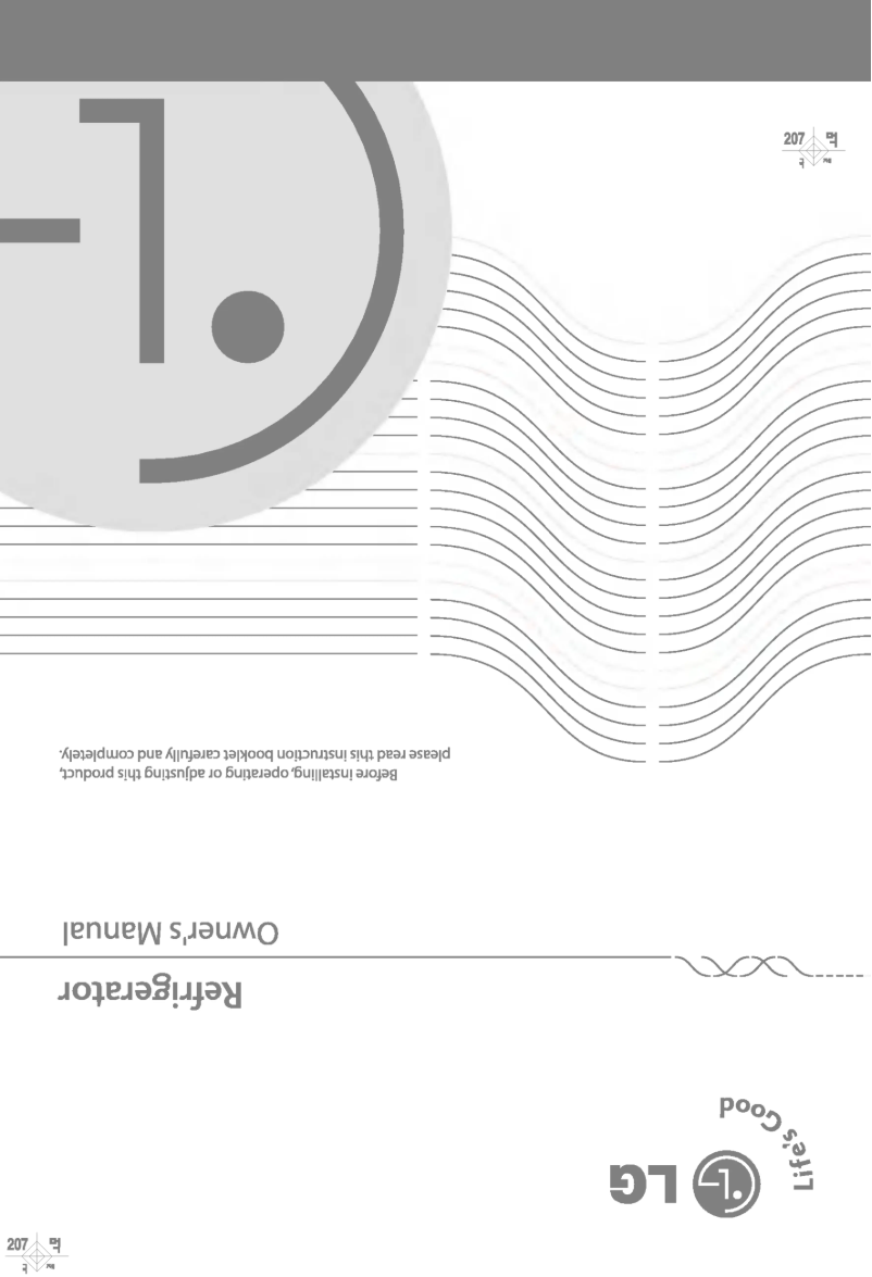 Page 1 de la notice Manuel utilisateur LG GR-459QTJ