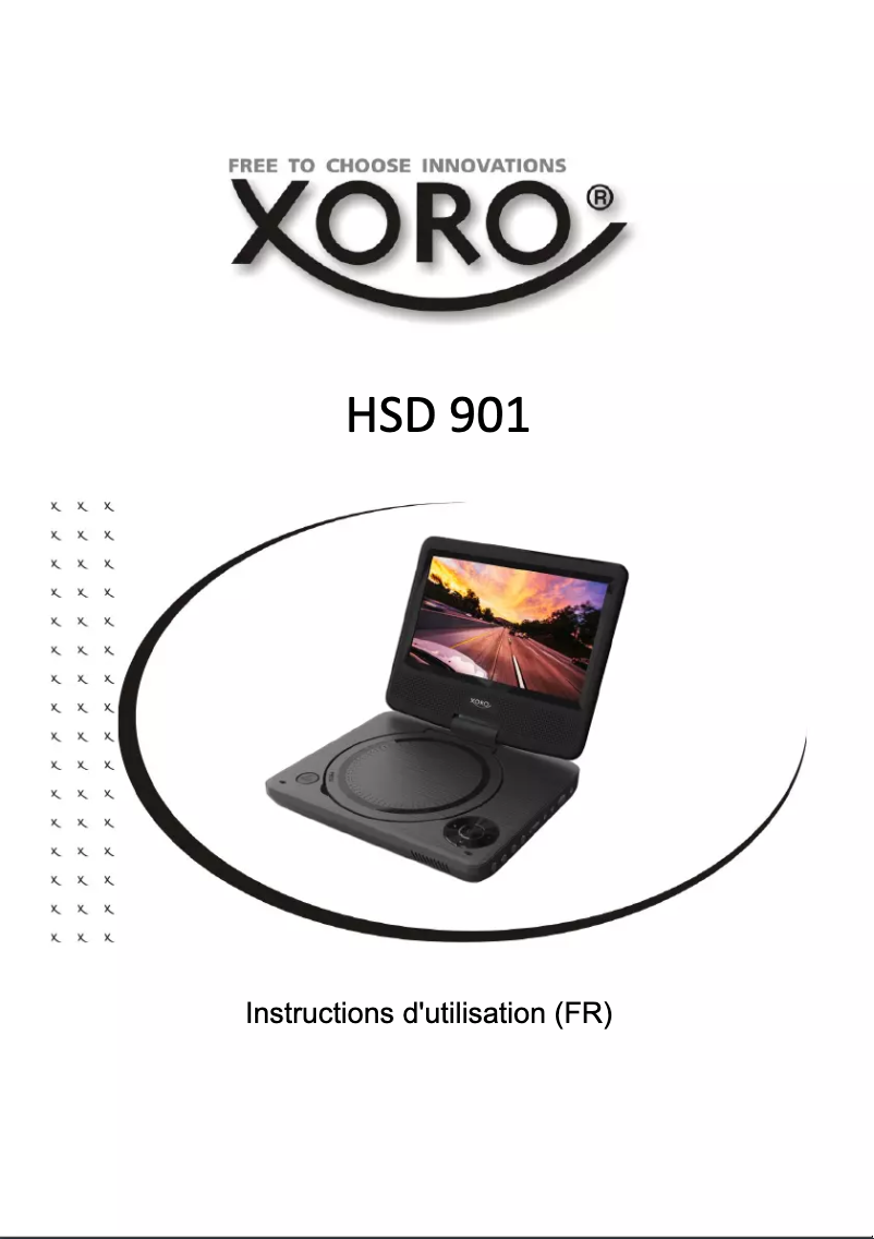 Page 1 de la notice Manuel utilisateur Xoro HSD 901