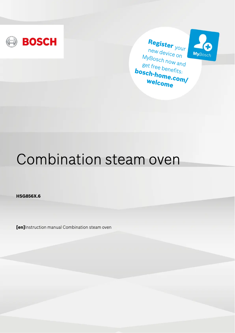 Page 1 de la notice Manuel utilisateur Bosch HSG856XB6