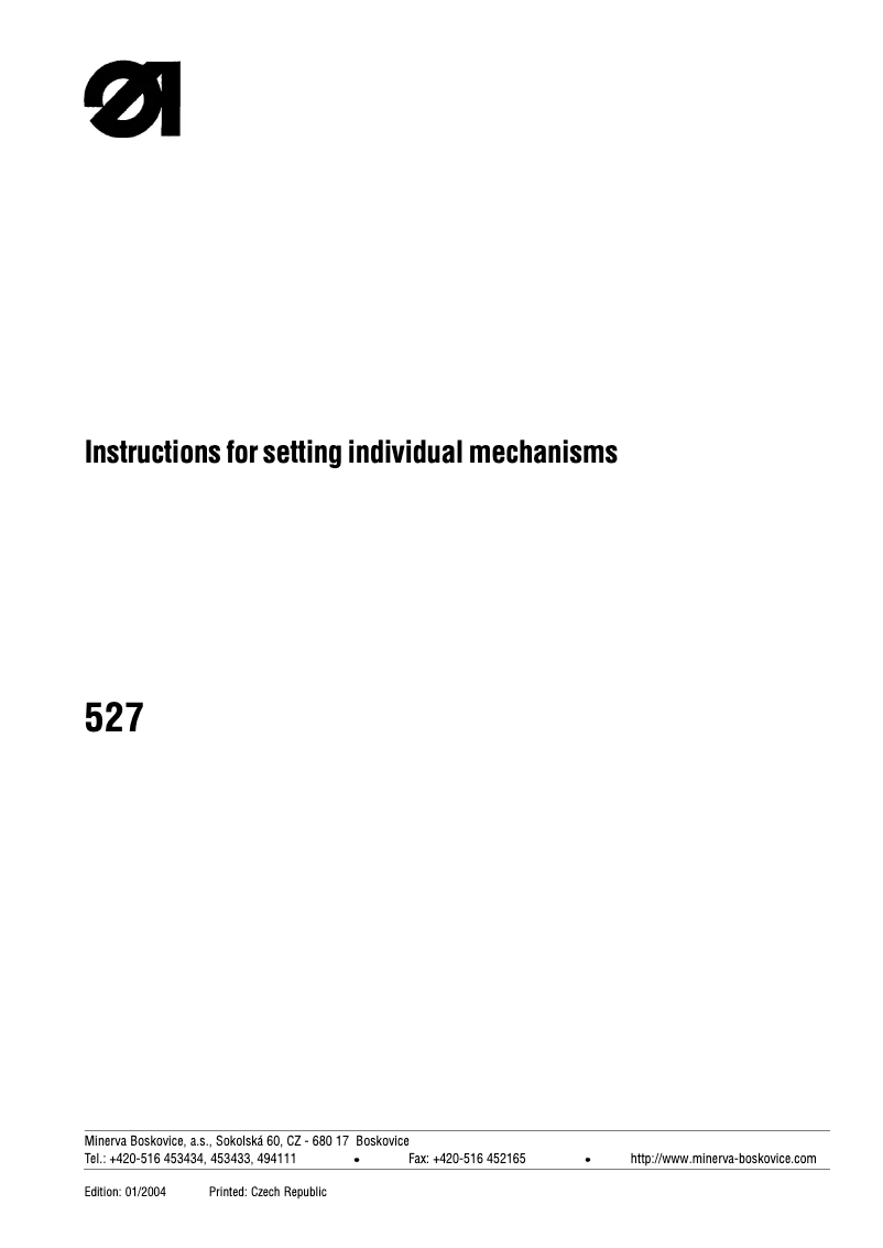 Page n°1 - Manuel utilisateur Dürkopp Adler 527