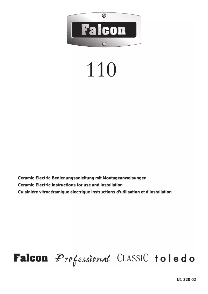 Page n°1 - Manuel utilisateur Falcon Professional 110