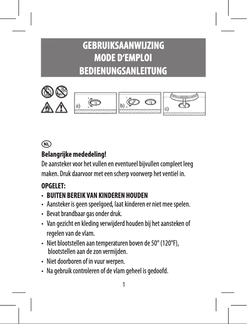 Image de la première page du manuel de l'appareil GT-CLS-01