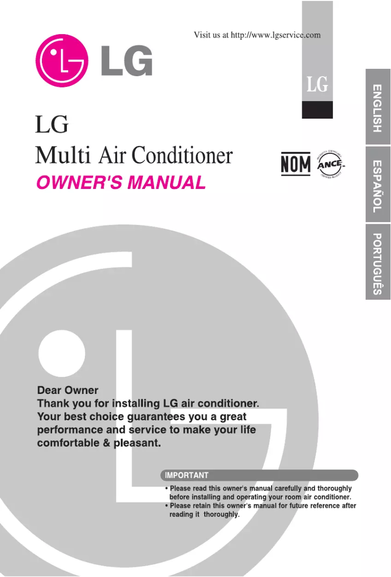Page 1 de la notice Manuel utilisateur LG M122CD