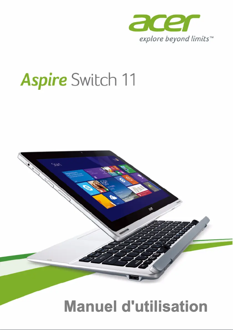 Page 1 de la notice Manuel utilisateur Acer Aspire Switch 11