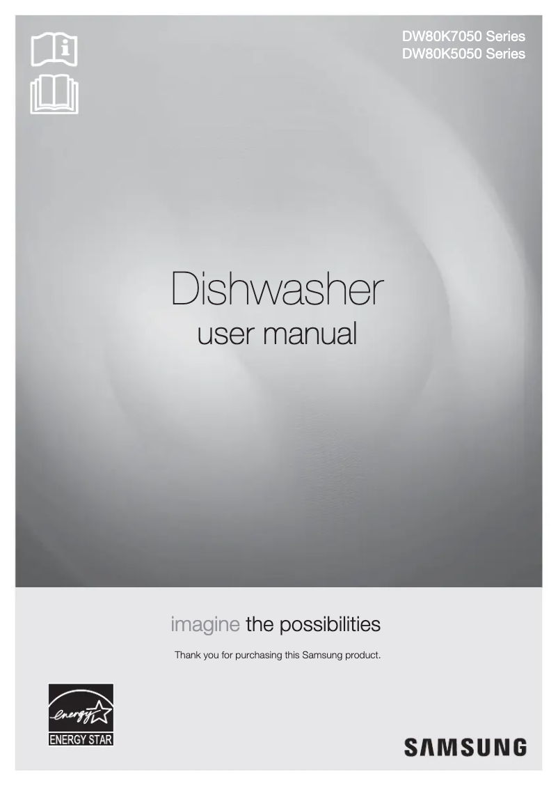 Page 1 de la notice Manuel utilisateur Samsung DW80K5050UB