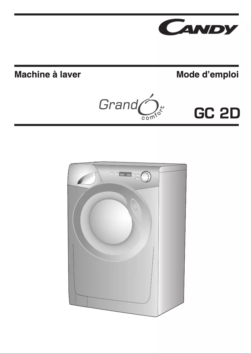 Page n°1 - Manuel utilisateur Candy GC 1482D3-47