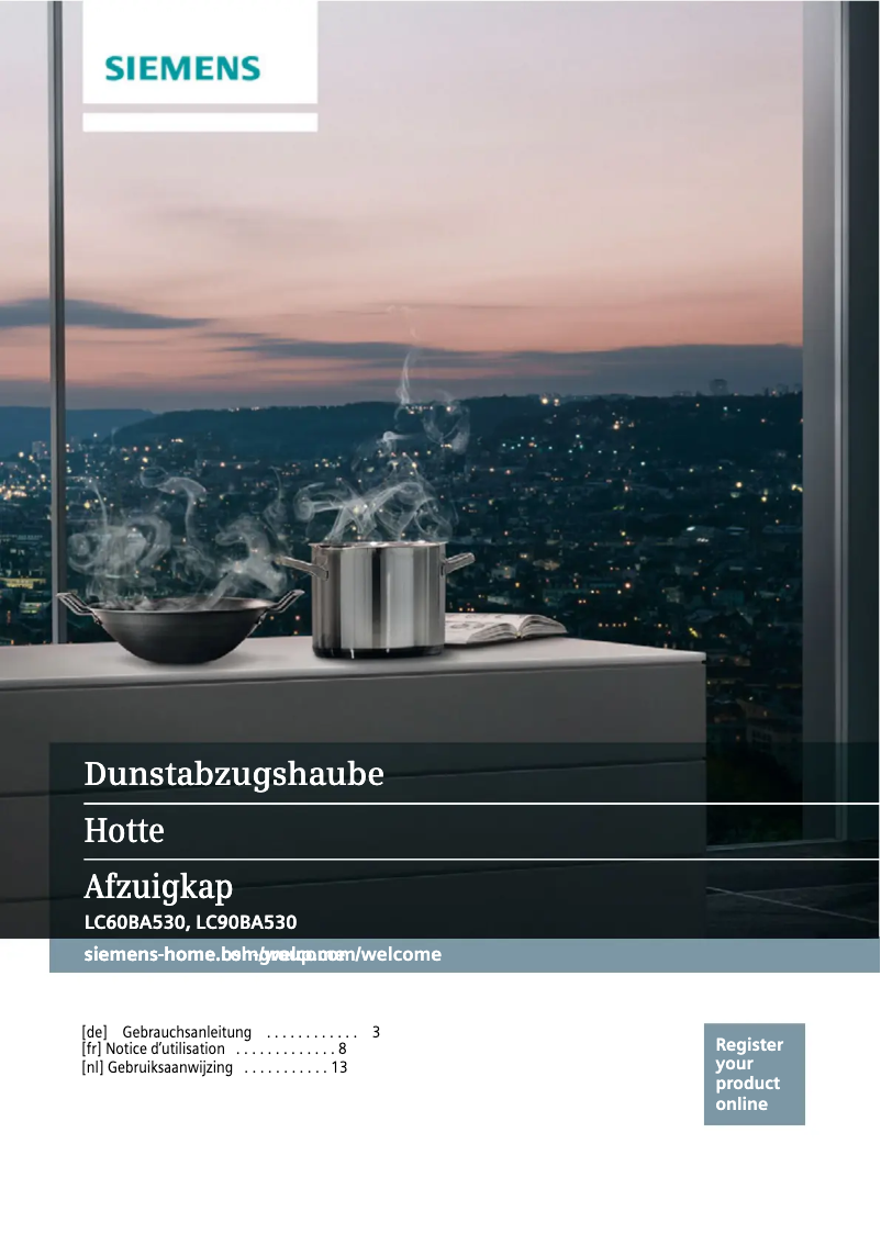 Page n°1 - Manuel utilisateur Siemens LC90BA530
