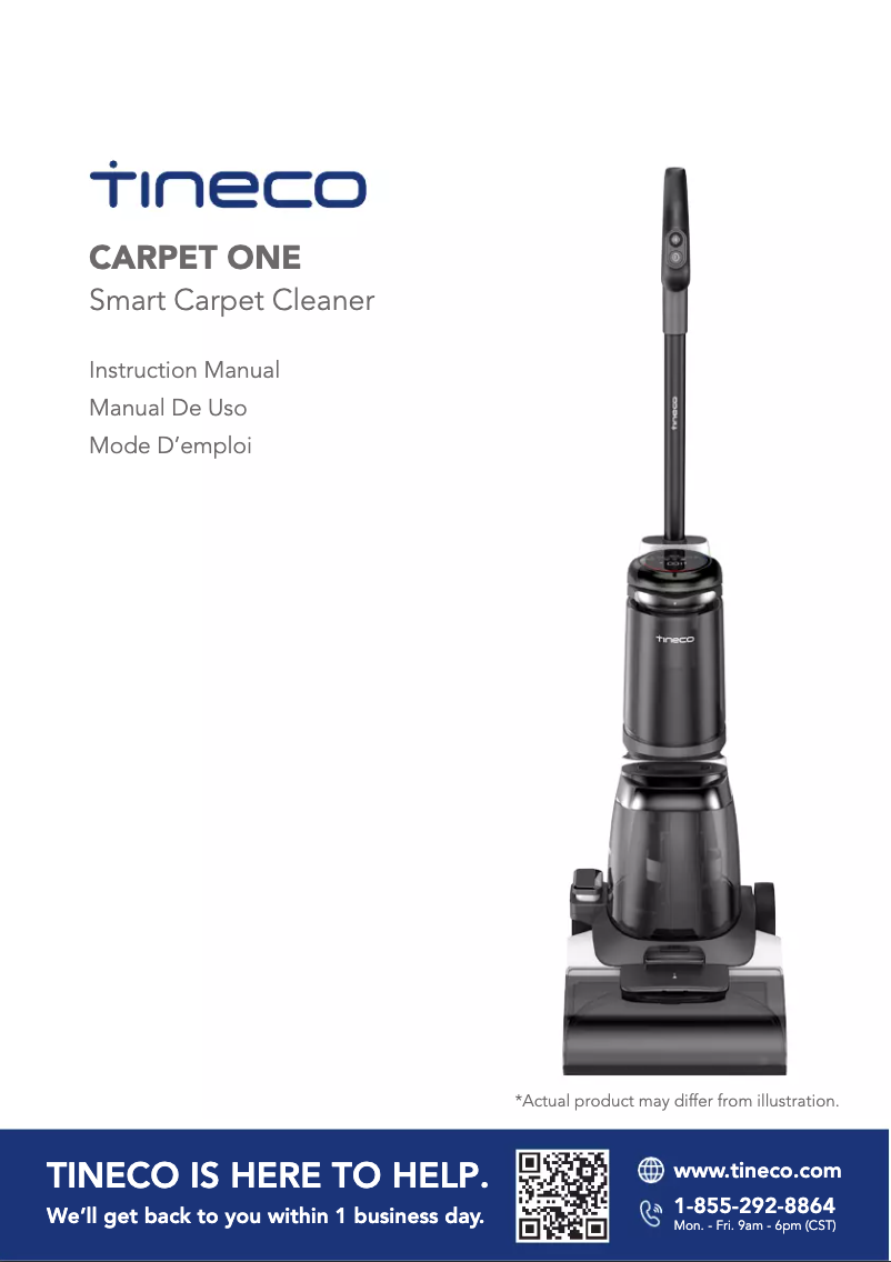 Page 1 de la notice Manuel utilisateur Tineco Moda One
