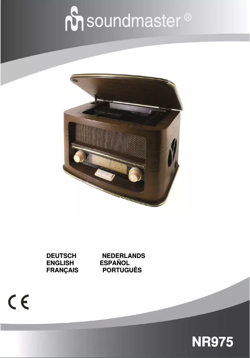 Page n°1 - Manuel utilisateur Soundmaster NR975